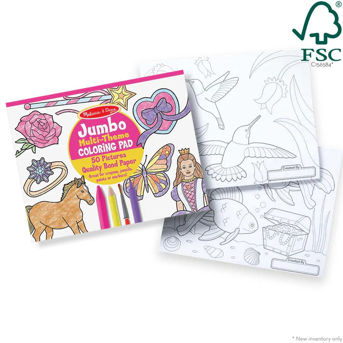 Jumbo 50-Page Kids' Coloring Pad