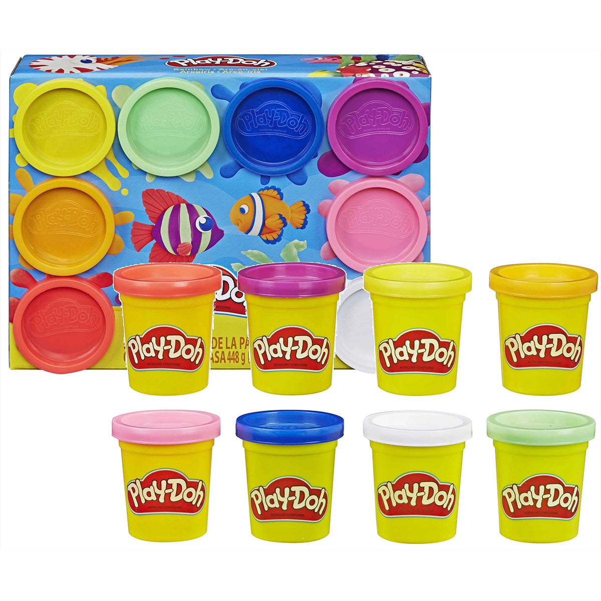 Play Doh 8 Pack - Rainbow