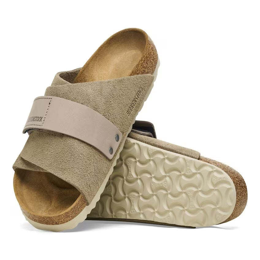 Kyoto Nubuck Suede Leather - Taupe