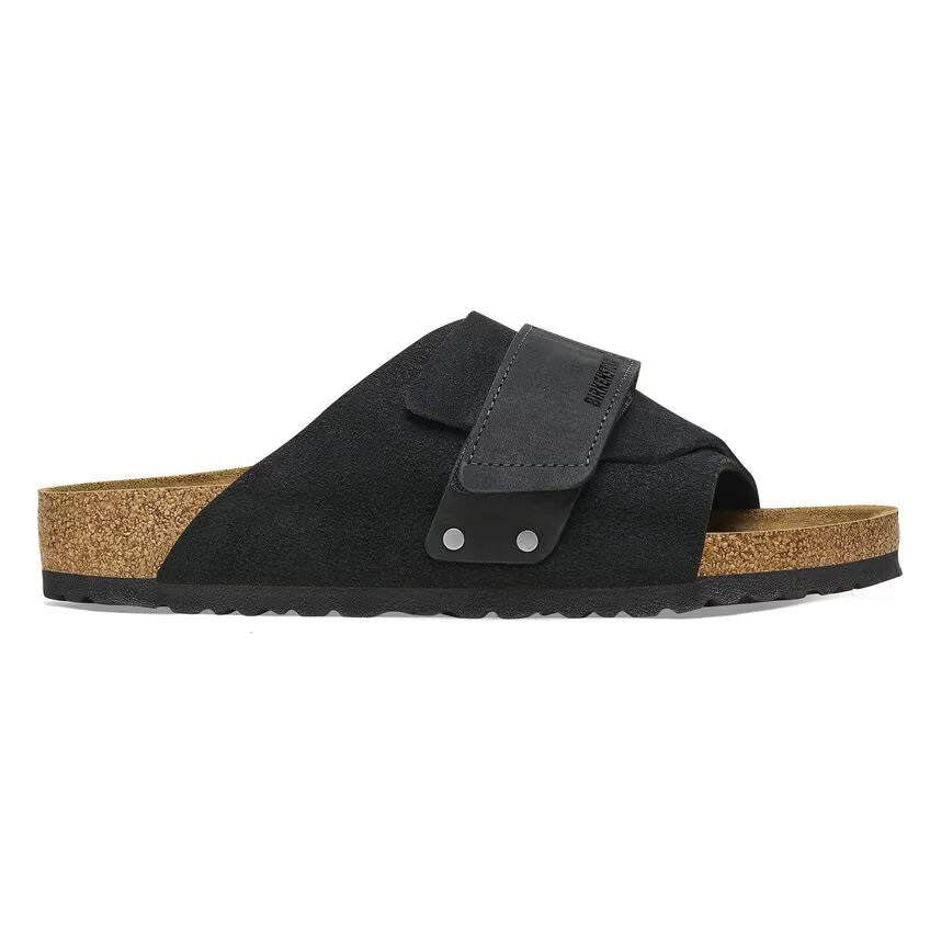 Kyoto Nubuck Suede Leather - Black