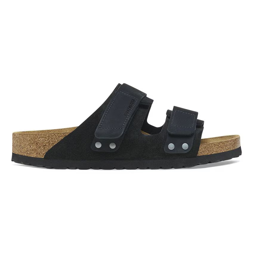 Uji Nubuck Suede Leather - Black
