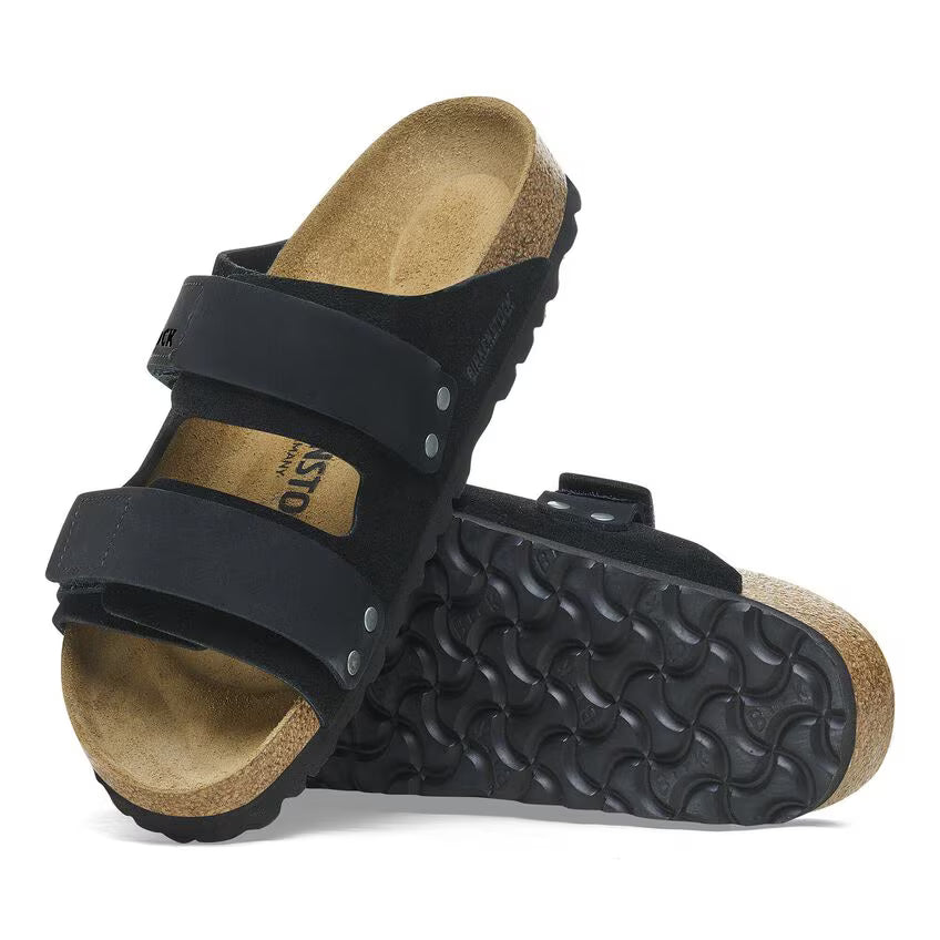 Uji Nubuck Suede Leather - Black