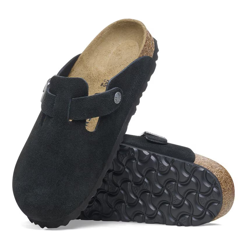 Boston Suede Leather - Black
