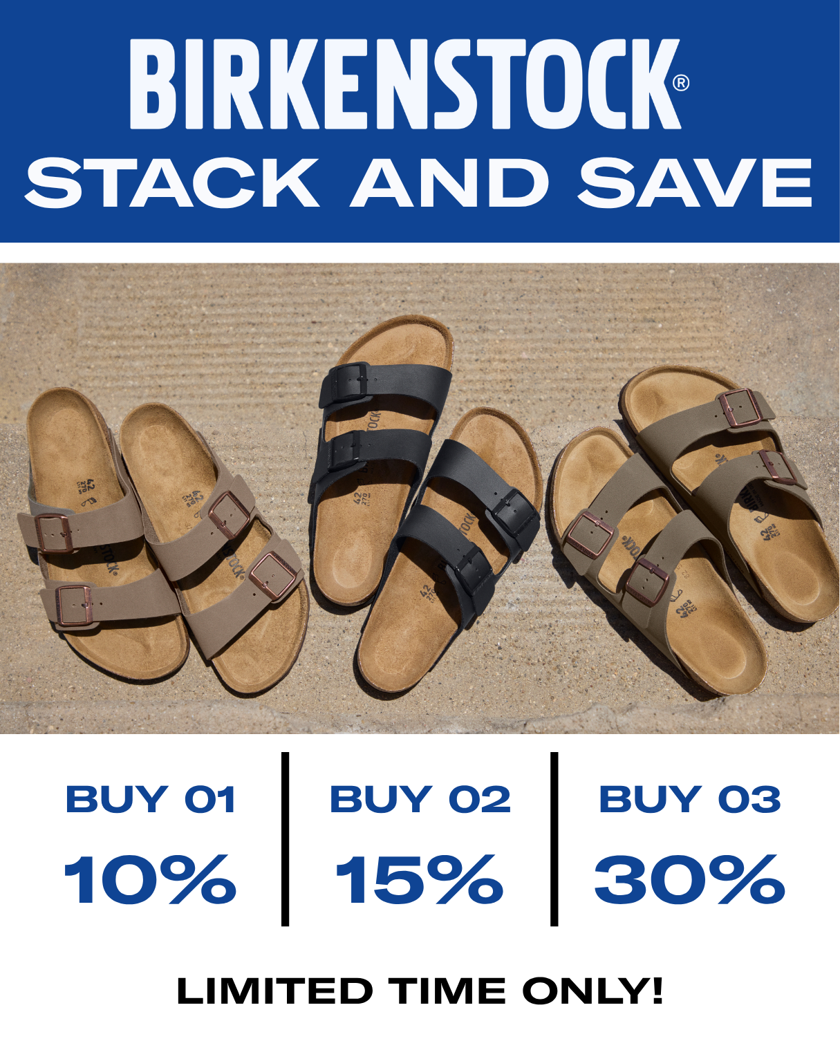 Stack & Save - Birkenstock 30% Off