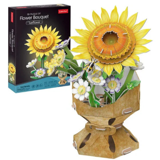 3D Puzzle Sunflower Flower Bouquet