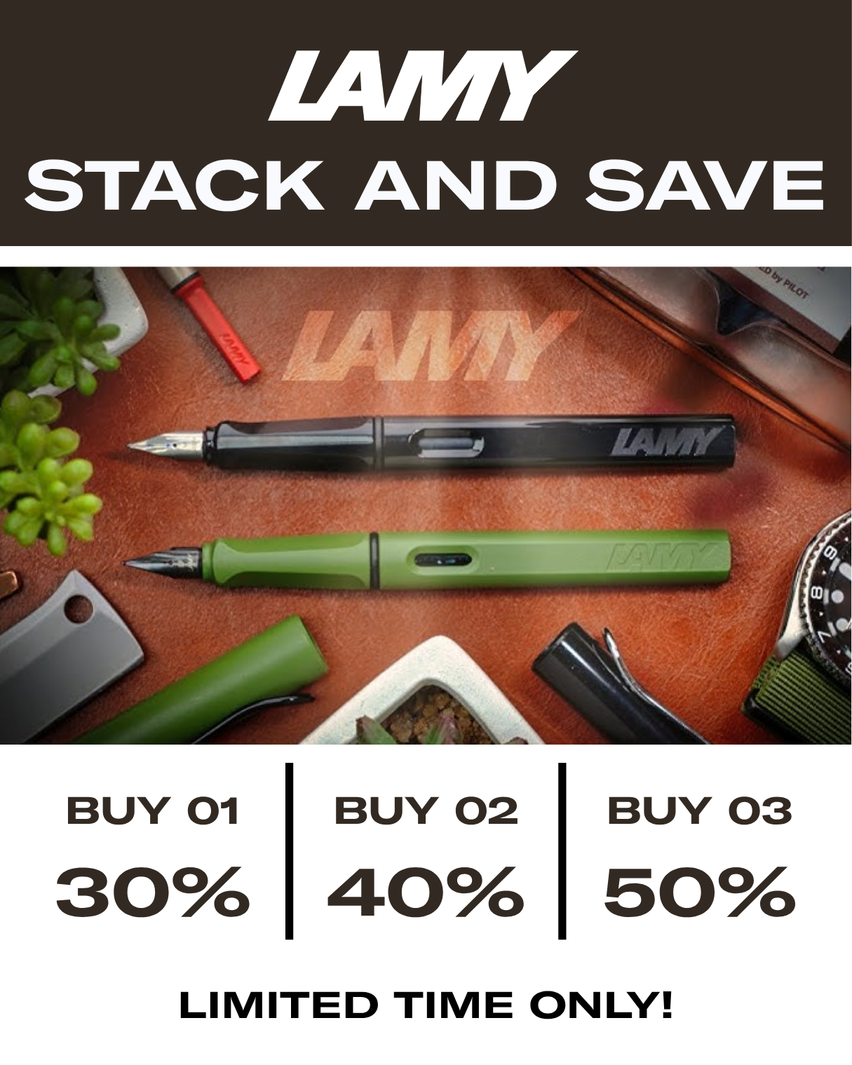 Stack & Save - Lamy 50% off