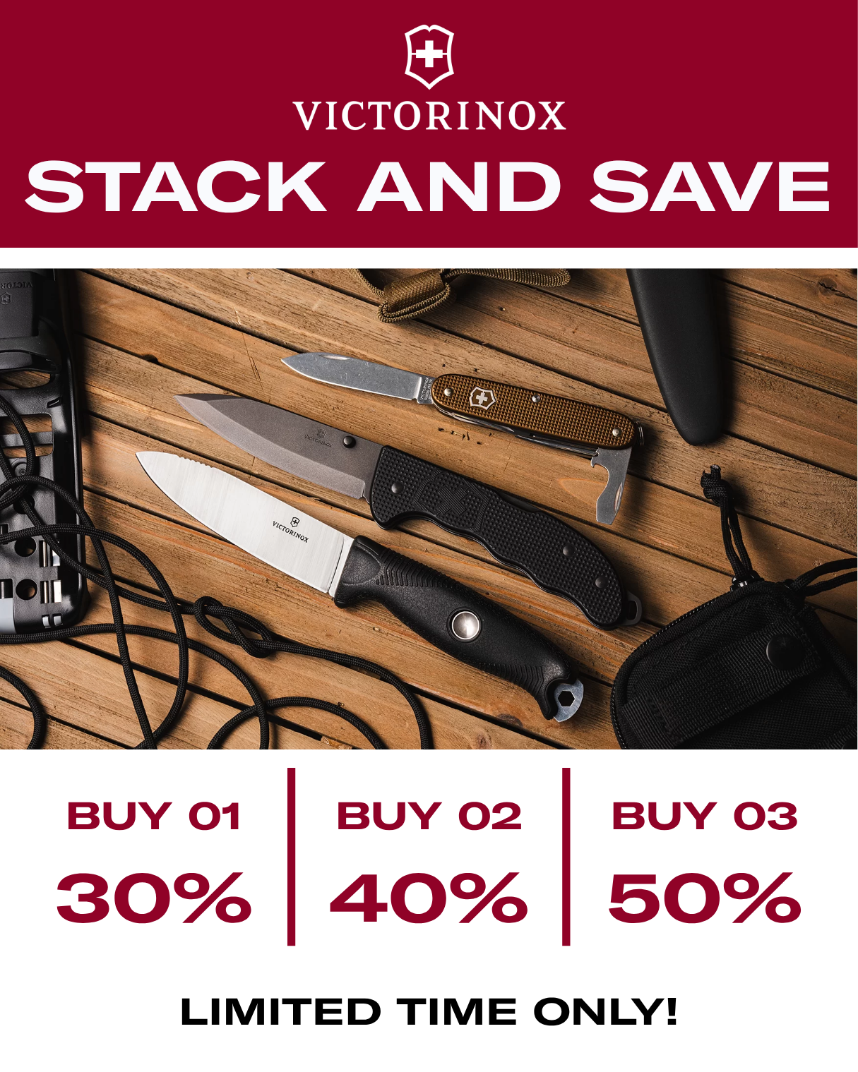 Stack & Save - Victorinox 50% Off