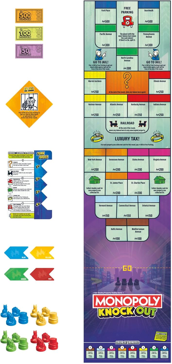 Monopoly Knockout Board Game
