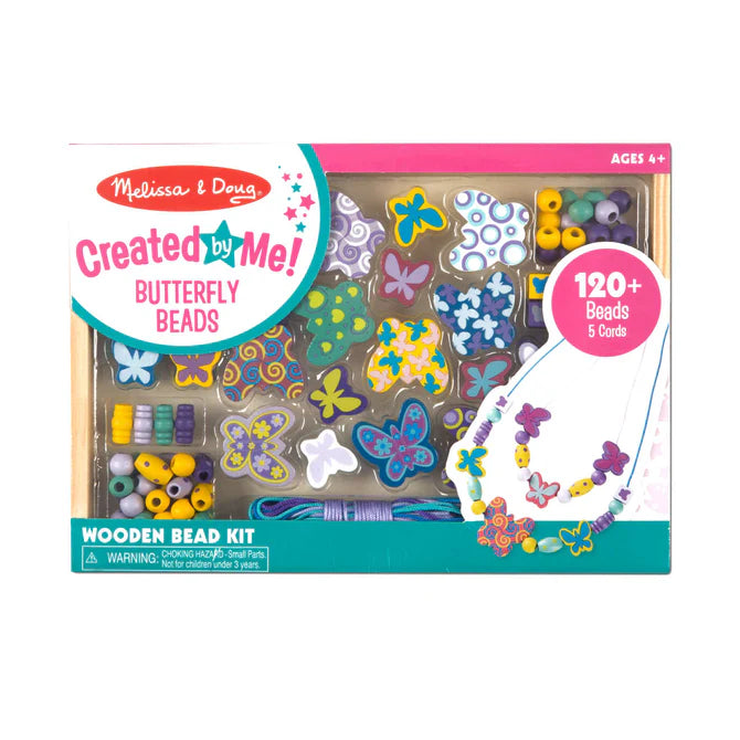 Created by Me! Butterfly Beads Wooden Bead Kit