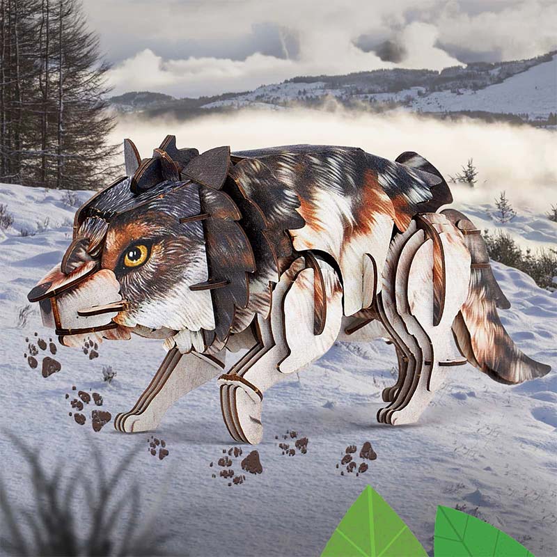 3D Puzzle Gray Wolf