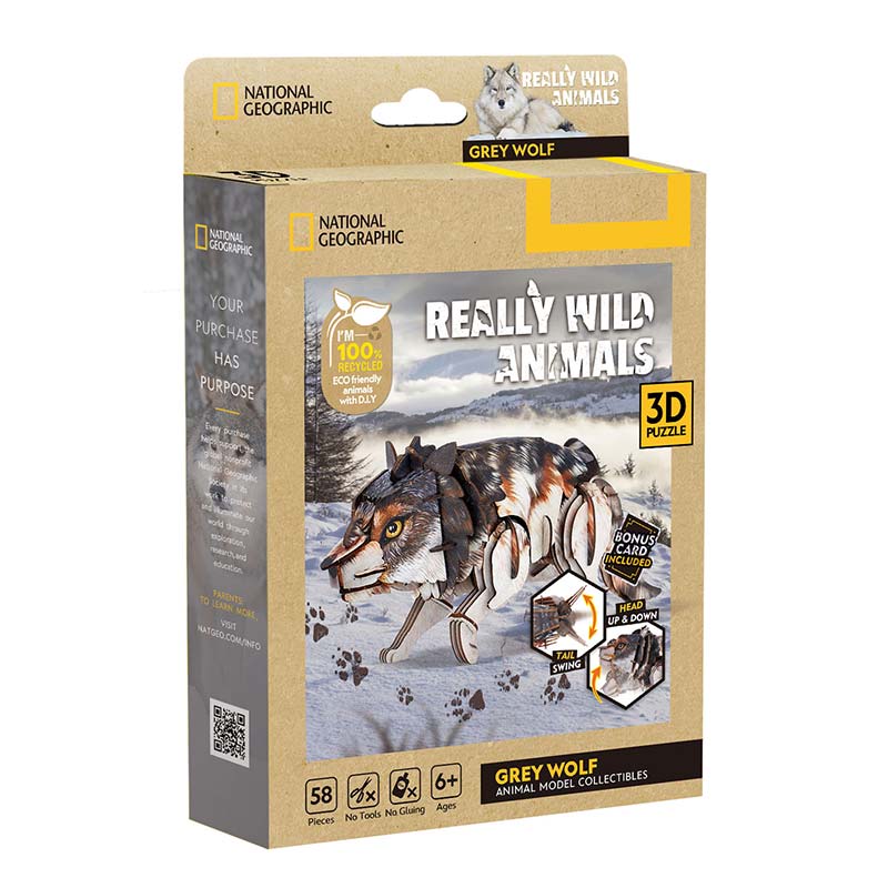 3D Puzzle Gray Wolf