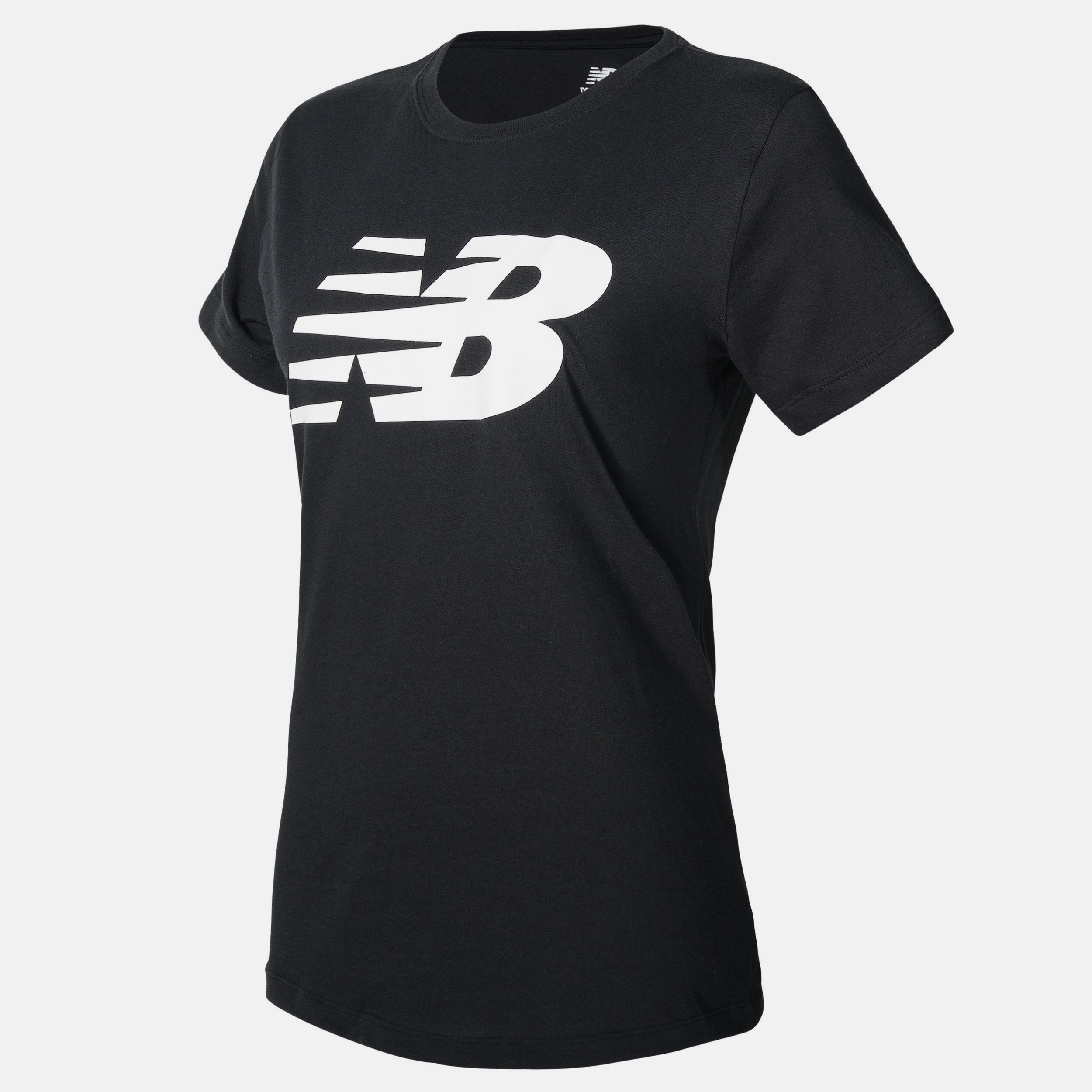 New Balance Womens Lifestyle Short Sleeve T Shirt - Black