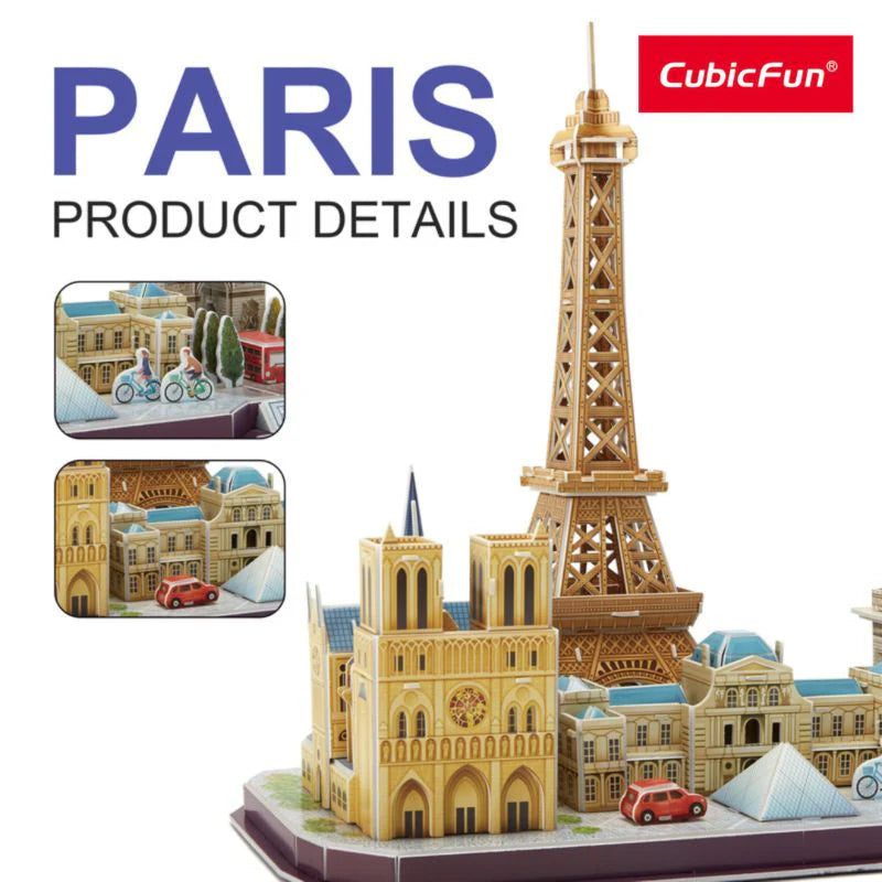 3D Puzzle Paris City line