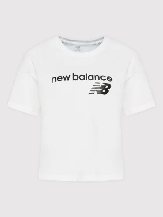 New Balance Womens Lifestyle Short Sleeve T Shirt - White