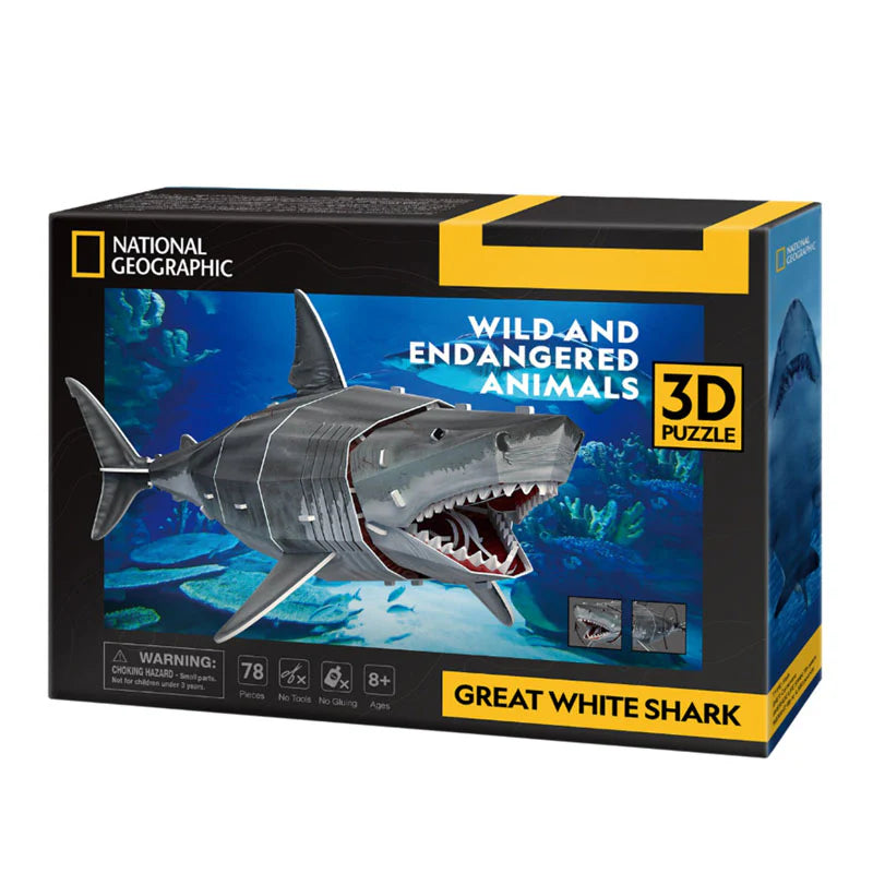 3D Puzzle Great white shark